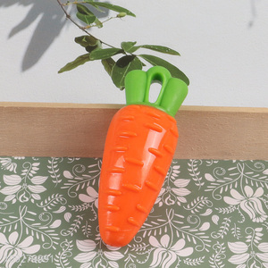 China supplier carrot shape tpr pet chew toys teething toys
