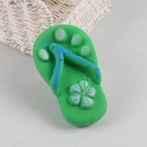 Good selling <em>slippers</em> shape tpr pet chew toys teething toys