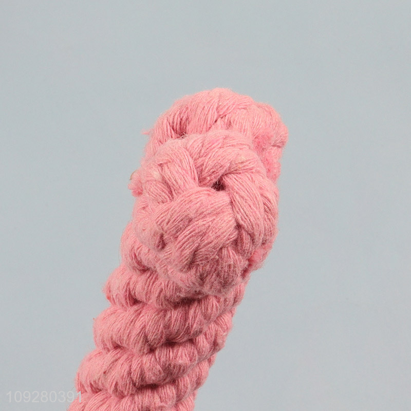 Online wholesale bone shape cotton rope pet chew toys teething toys