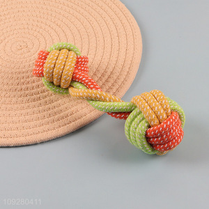 Popular products cotton rope pet chew toys teething toys for sale