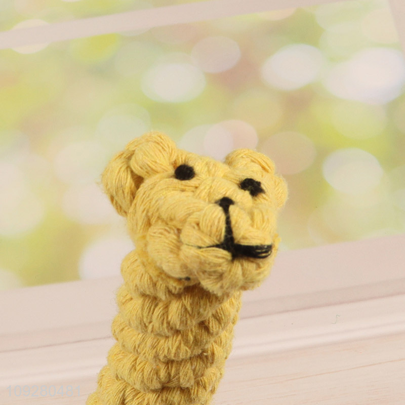Factory direct sale cotton rope pet chew toys teething toys