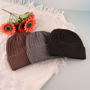 Popular products fashion multicolor knitted hat beanies hat