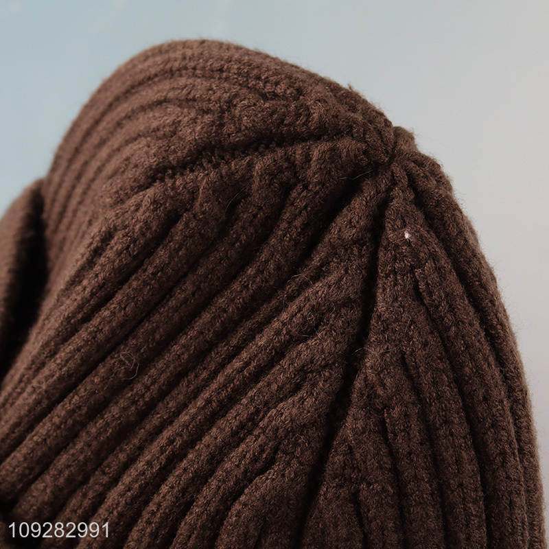 Good quality fashion winter knitted hat beanies hat for sale