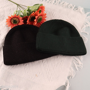 Hot selling fashion winter knitted hat beanies hat wholesale