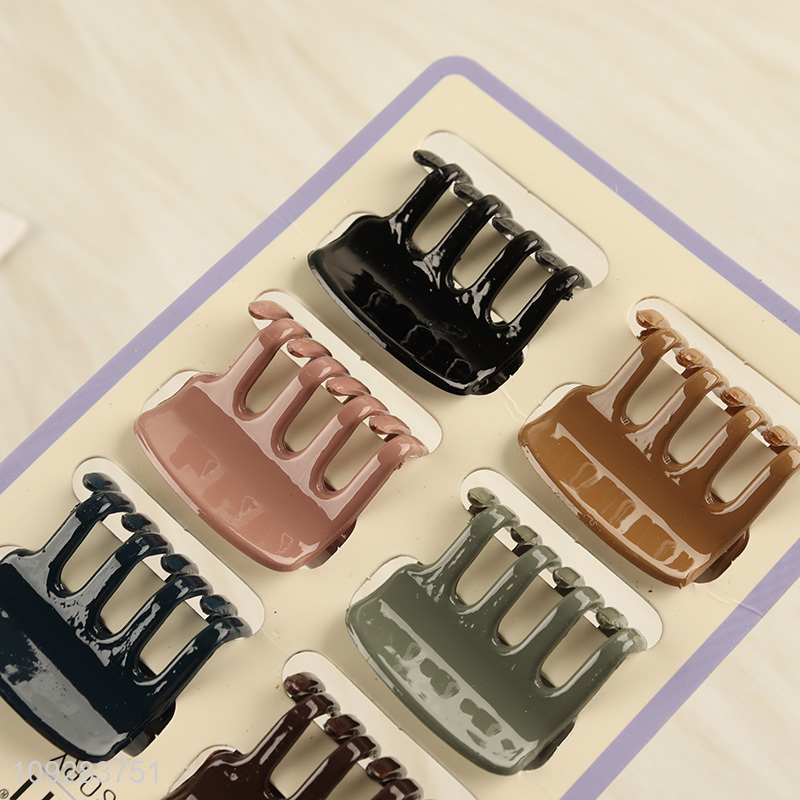 Hot products rectangle 6pcs hair claw clips hairpin set