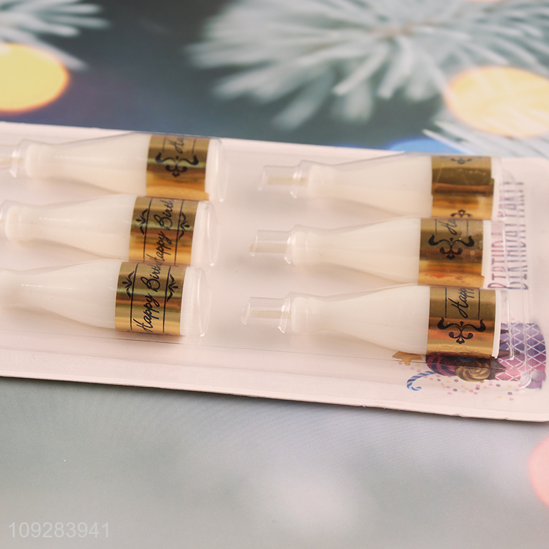 Good selling 6pcs birthday cake candle decorative candle