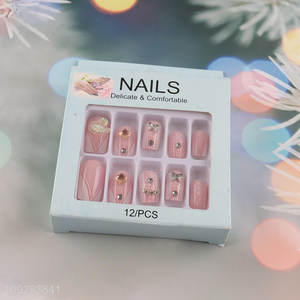 Low price natural comfortable nail decoration fake nail set