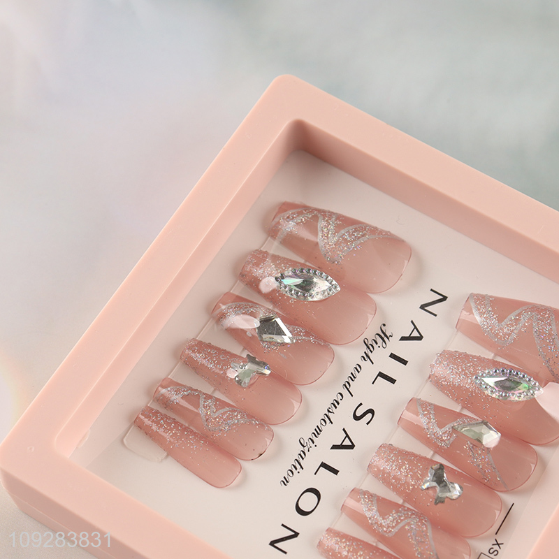 China factory natural nail decoration fake nail set