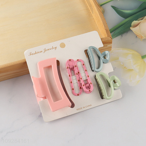 Good quality girls fashion hair claw clips hair clips set