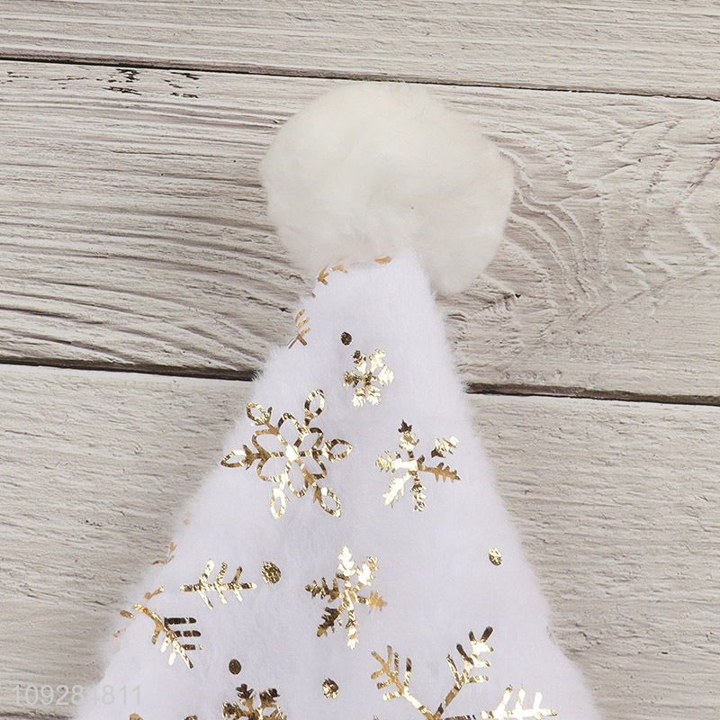 Yiwu market polyester christmas hat Santa hat for sale