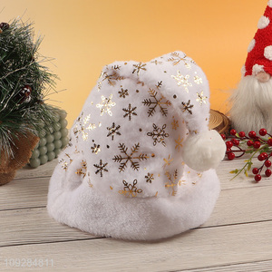 Yiwu market polyester christmas hat Santa hat for sale