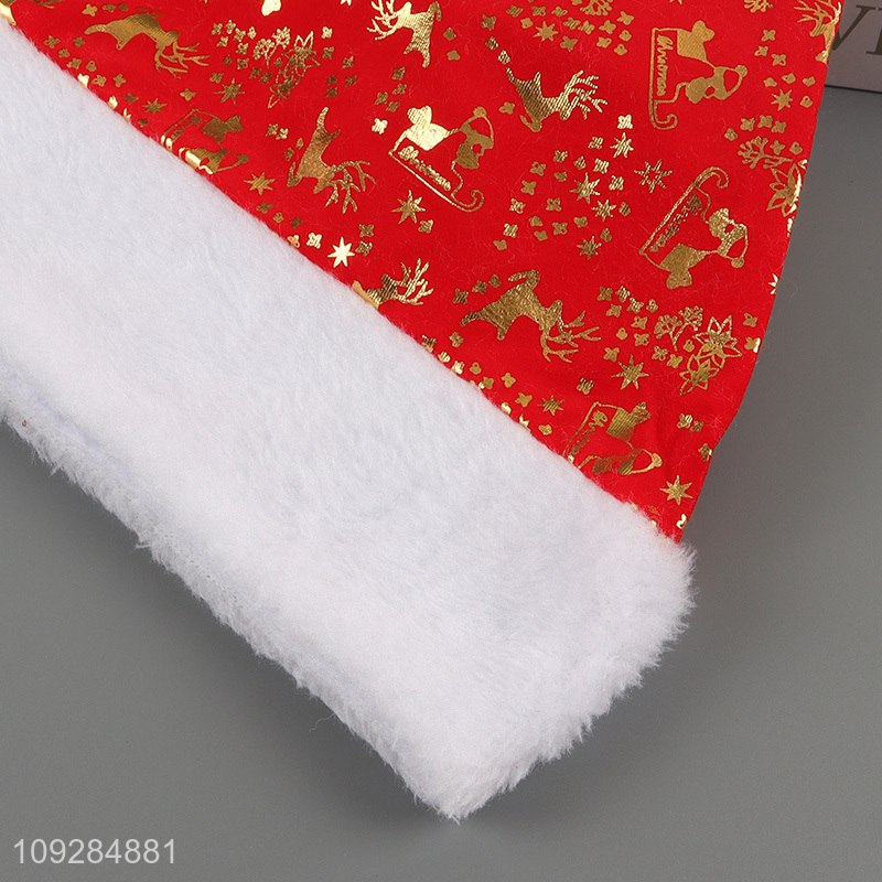 Top quality polyester christmas hat Santa hat for sale