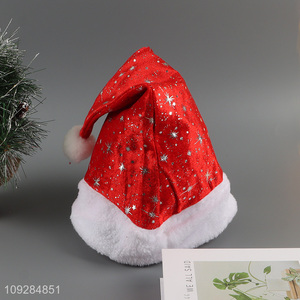 Popular products plush red christmas hat Santa hat