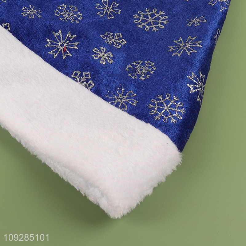 Yiwu market multicolor snowflakes christmas hat Santa hat