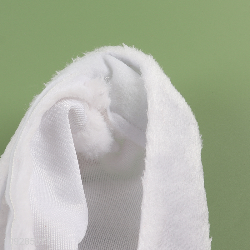 China wholesale white plush christmas hat Santa hat