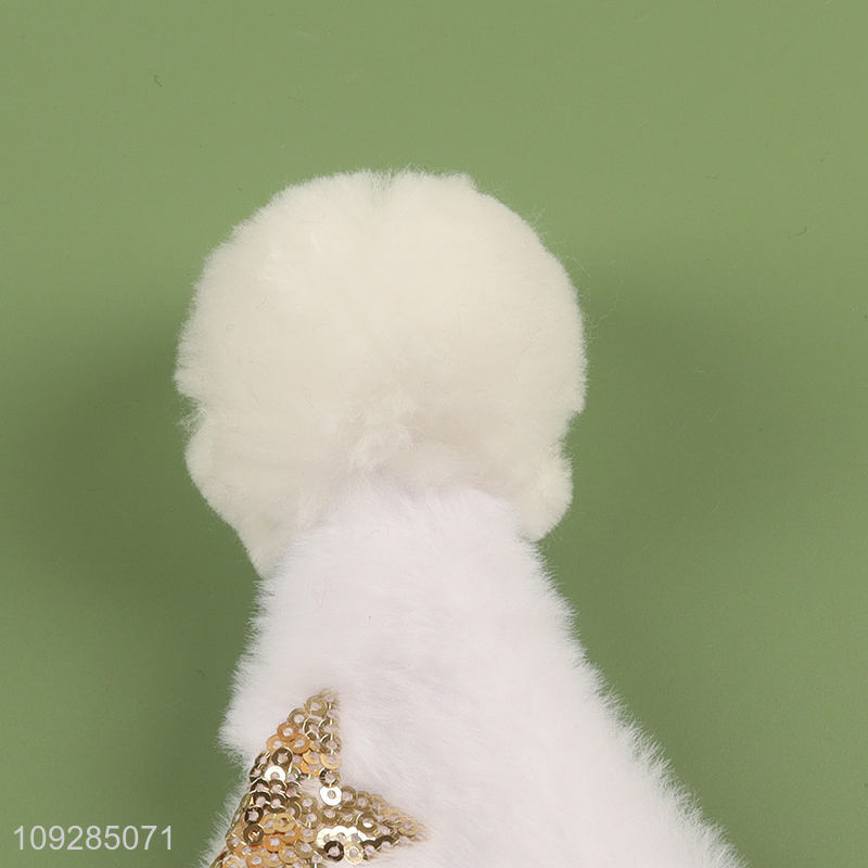 China wholesale white plush christmas hat Santa hat