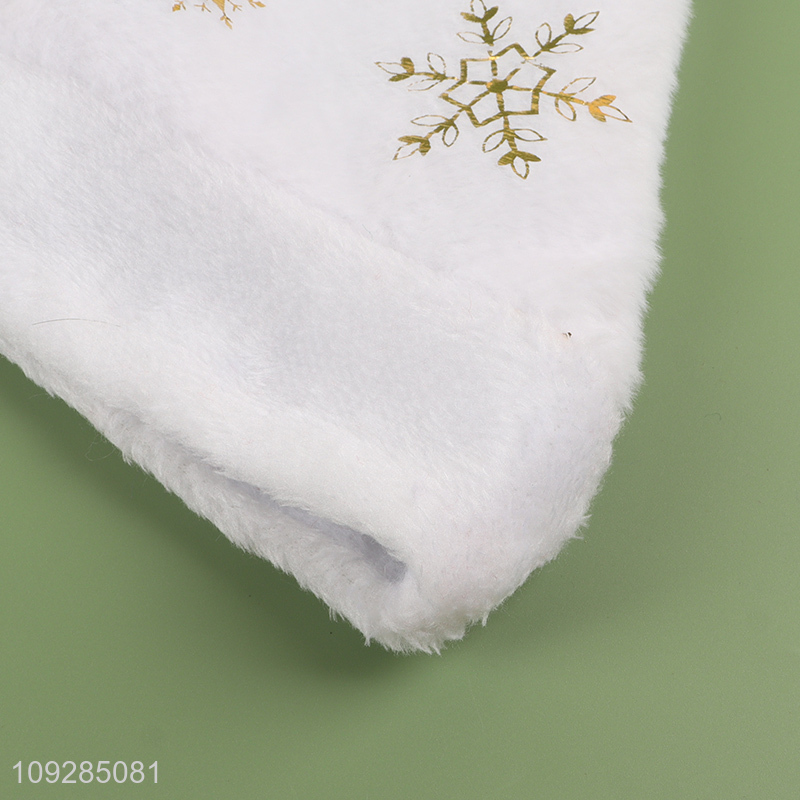 Low price white snowflakes christmas hat Santa hat