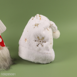 Low price white snowflakes christmas hat Santa hat