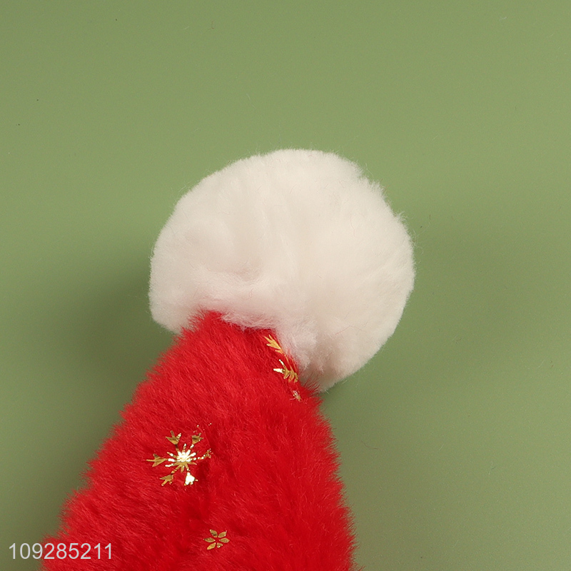 Good sale multicolor plush party christmas hat Santa hat