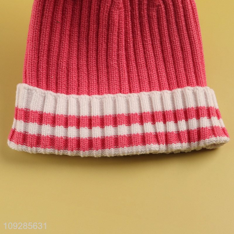 Top selling warm knitted hat beanies hat wholesale