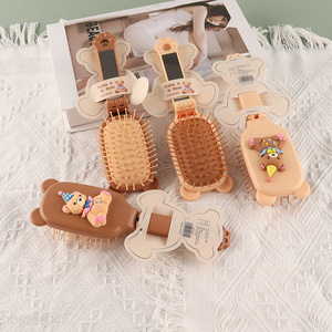 Good quality cartoon bear massage hair comb hair brush
