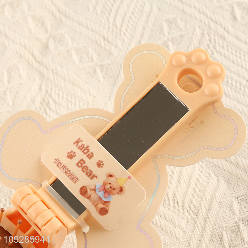 Good quality cartoon bear massage hair comb hair brush
