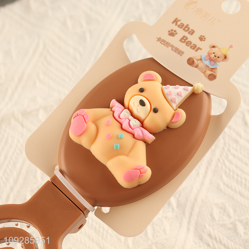 Top quality cartoon bear anti-staic hair comb hair brush