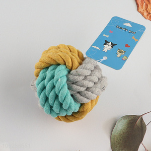 Hot selling <em>pet</em> cotton rope chew toys <em>pet</em> teething toys