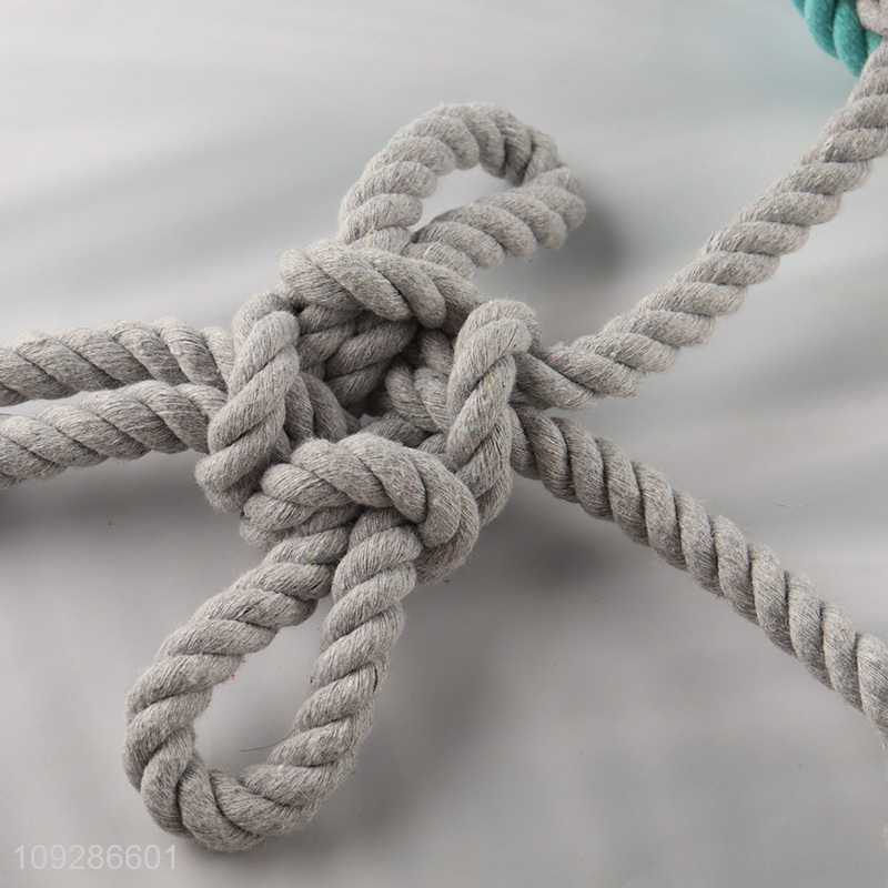 Factory price cotton rope pet chew toys teething toys