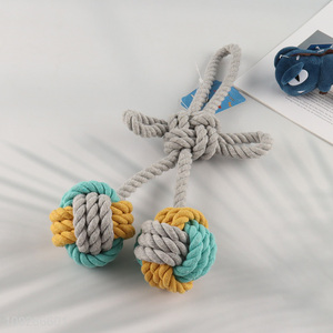 Factory price cotton rope pet chew <em>toys</em> teething <em>toys</em>
