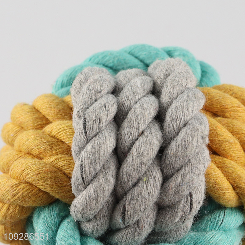 Hot selling pet cotton rope chew toys pet teething toys