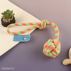 China wholesale cotton rope pet chew <em>toys</em> teething <em>toys</em>