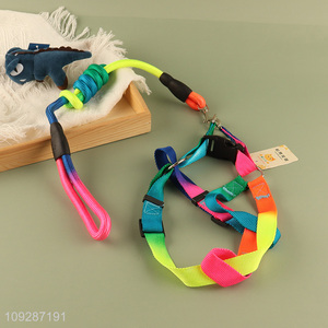 New arrival colorful adjustable pet collar pet leash
