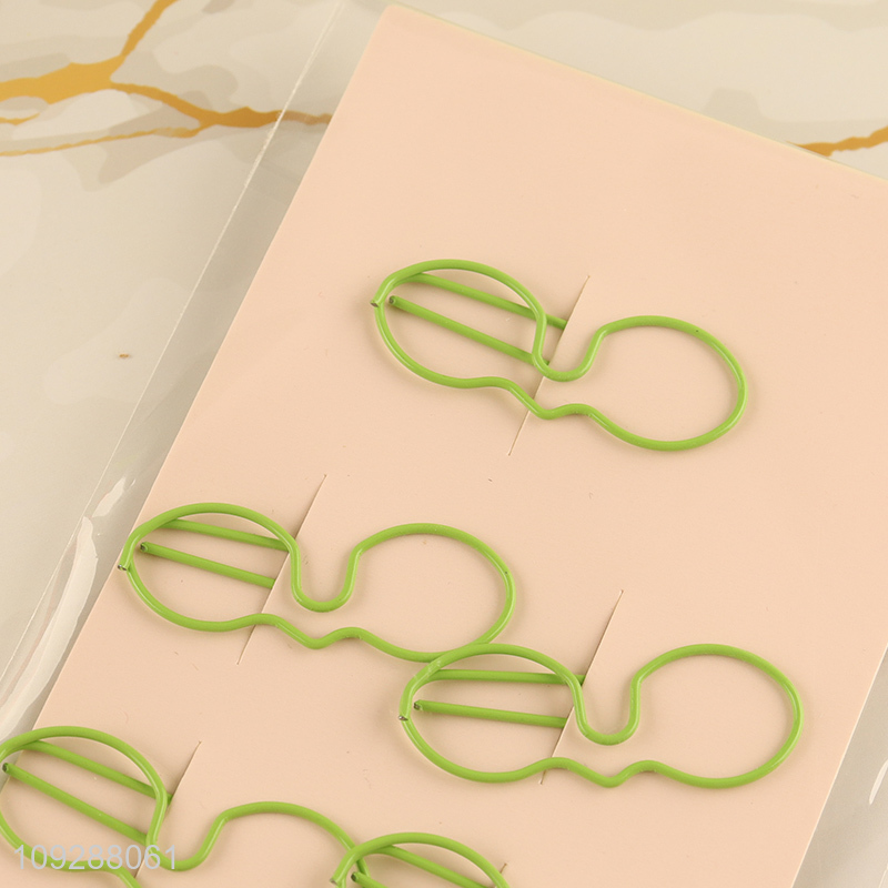 China products 5pcs iron paper clips set for stationery