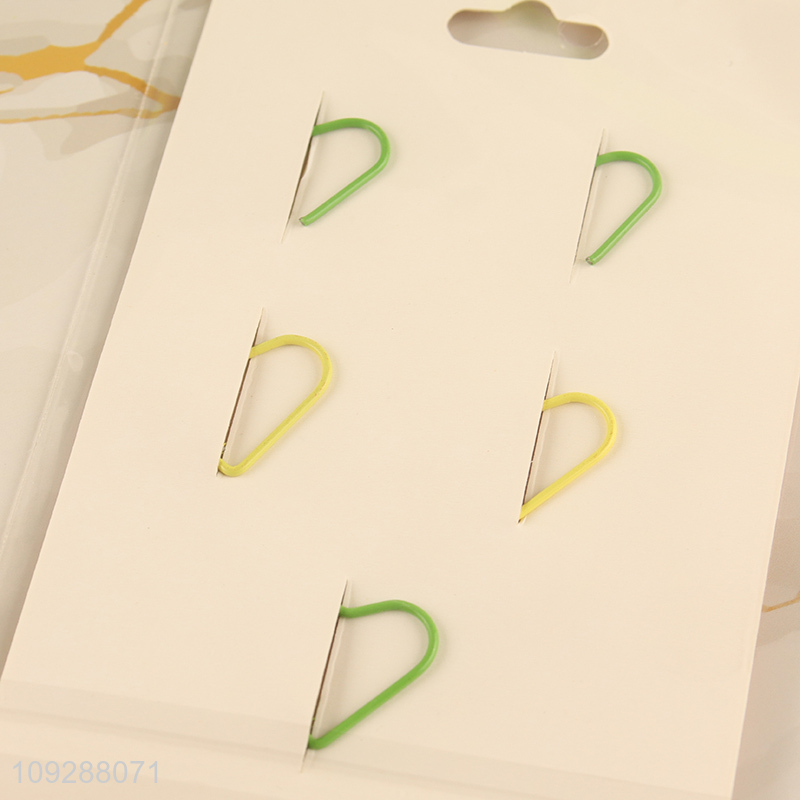 Top products heart shape iron paper clips set