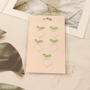 Factory price 5pcs school office iron paper clips set