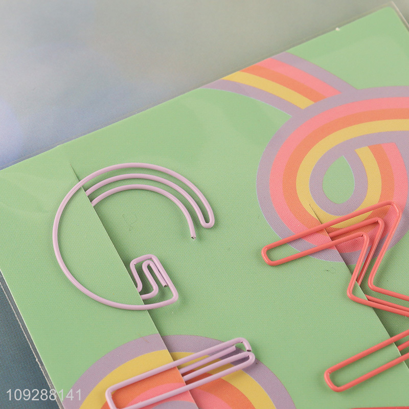 Low price creative magic letter iron paper clips set