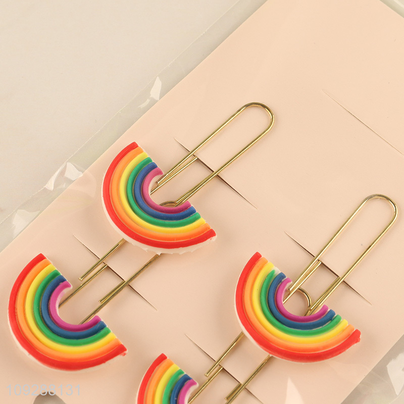 Popular products 4pcs school office iron paper clips set