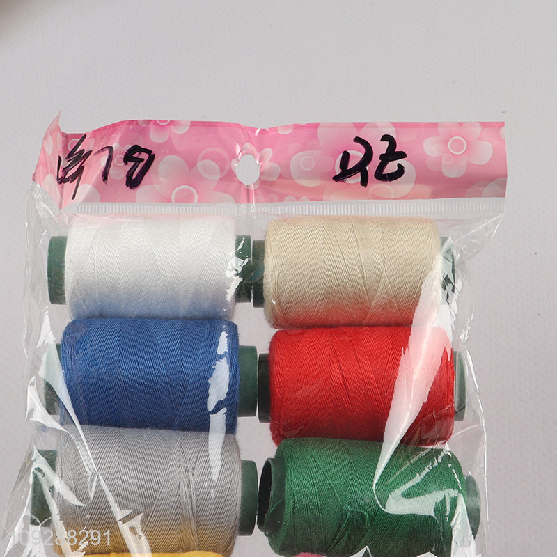 Yiwu market multicolor polyester embroidery thread sewing thread