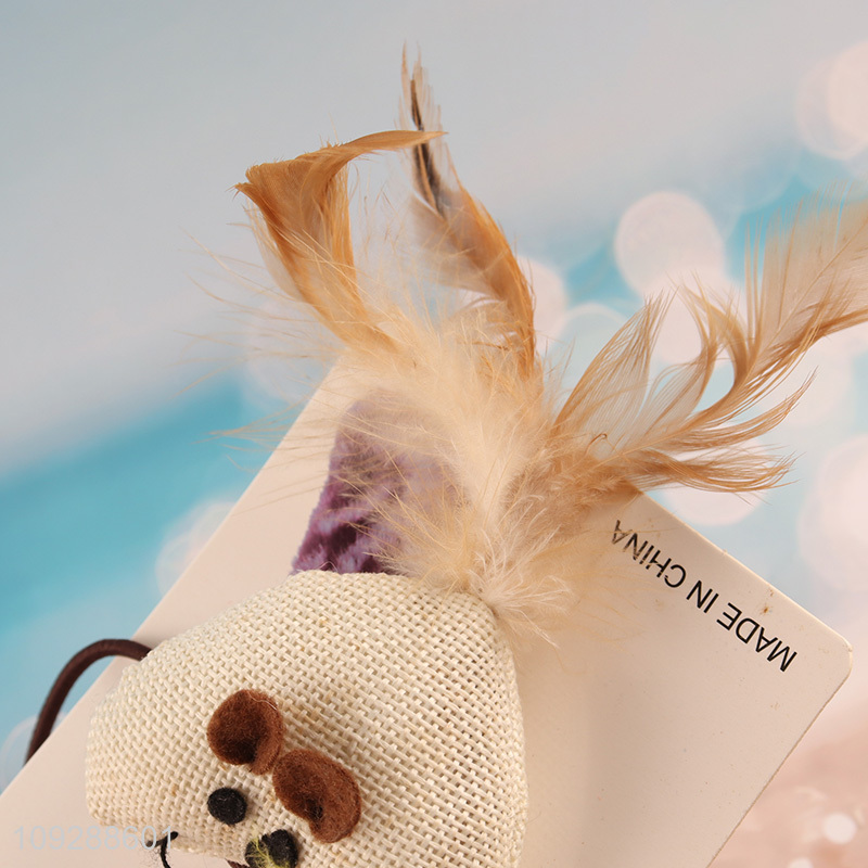 Top products cat interactive toys cat teaser toys with feather