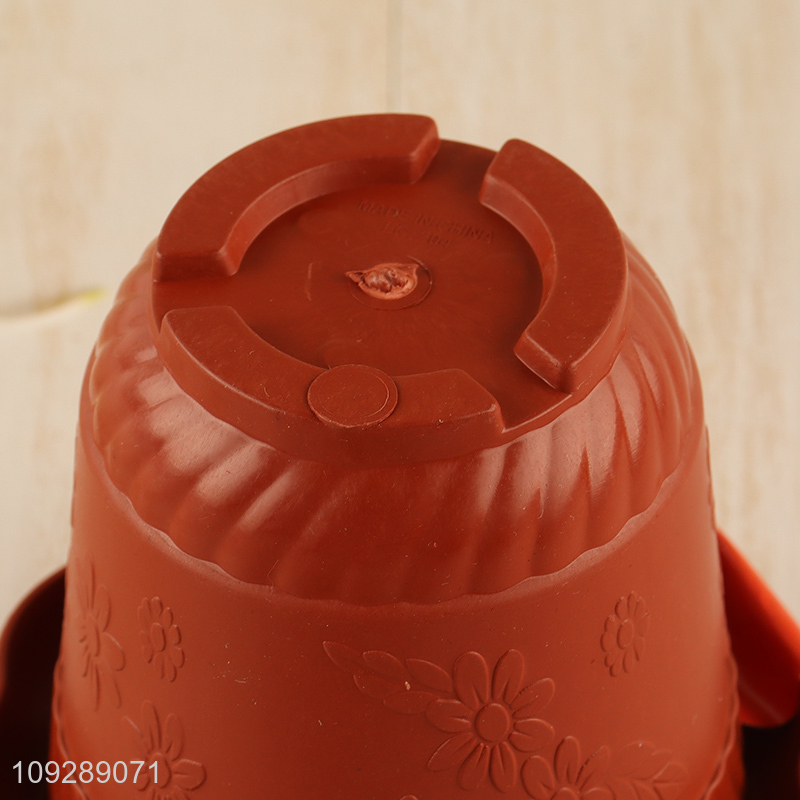 China factory 3pcs plastic flower pot vase pot set