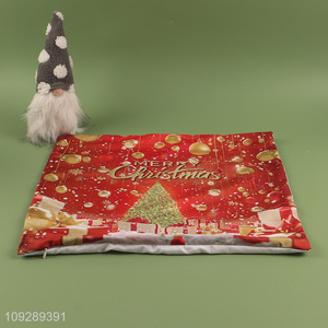 Hot selling merry christmas polyester pillow case