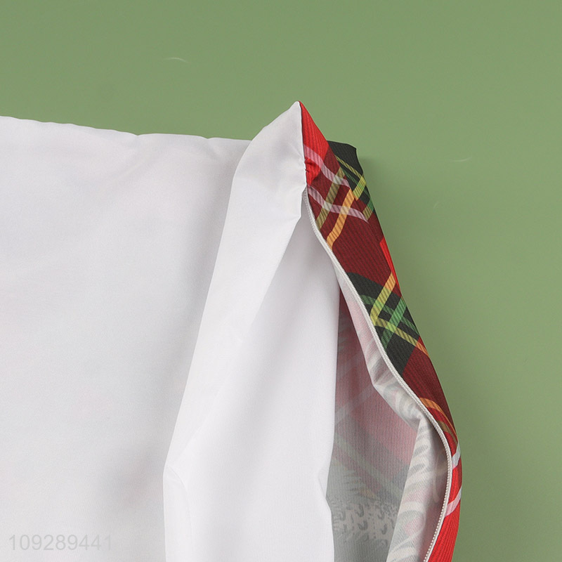 Low price xmas tree polyester pillow case for household