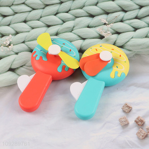 China supplier donut shape cartoon handheld fan