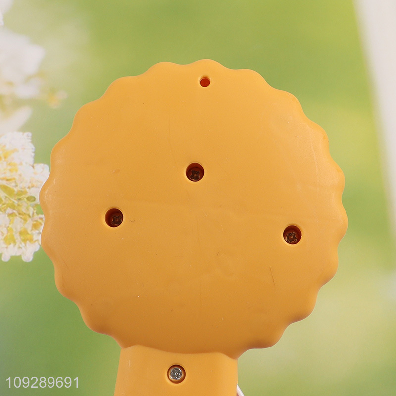 China factory portable biscuits shape cartoon handheld fan