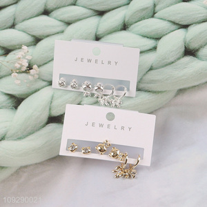 Top quality women fashion <em>jewelry</em> earrings ear studs set