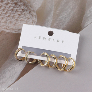 Low price copper fashion <em>jewelry</em> earrings ear studs set