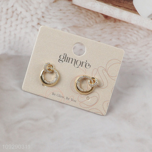 Factory wholesale women fashion <em>jewelry</em> earrings ear studs