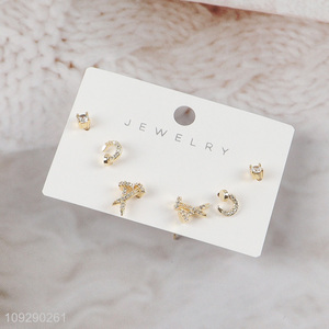Popular products women fashion <em>jewelry</em> earrings ear studs set