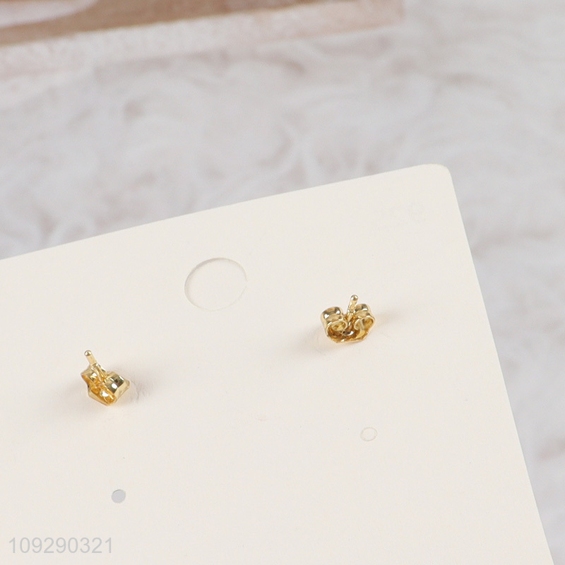 Yiwu market bowknot fashion jewelry earrings ear studs